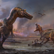 Concepción artística de las dos nuevas especies descubiertas: el Ceratosuchops inferodios (izq.) y el Riparovenator milnerae (der.)